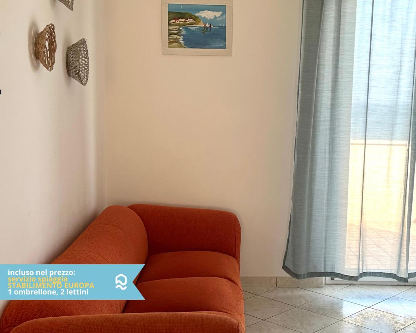 Rs321 - Marcelli, Trilocale Fronte Mare Con Spiaggia Inclusa Kültér fotó